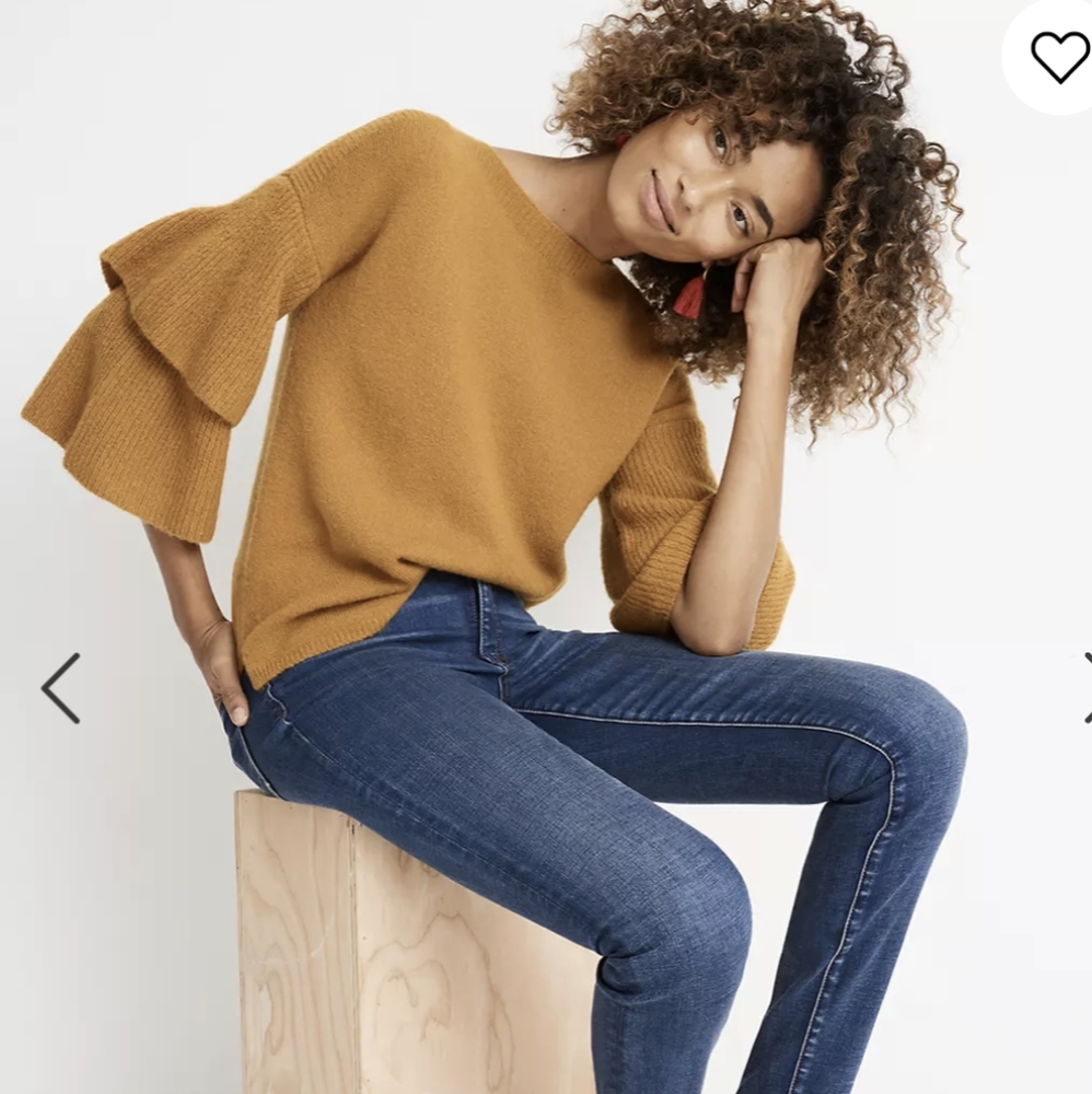 Madewell Tier-Sleeve Pullover Sweater